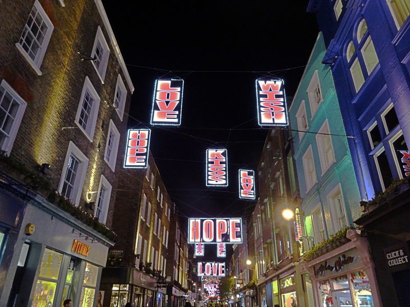 Carnaby street London Christmas