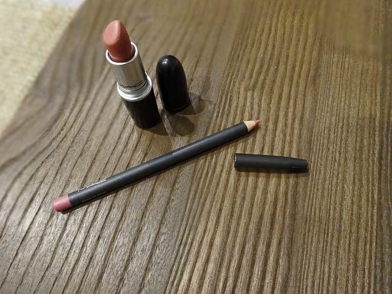 MAC MATTE lipstick, MAC lip pencil